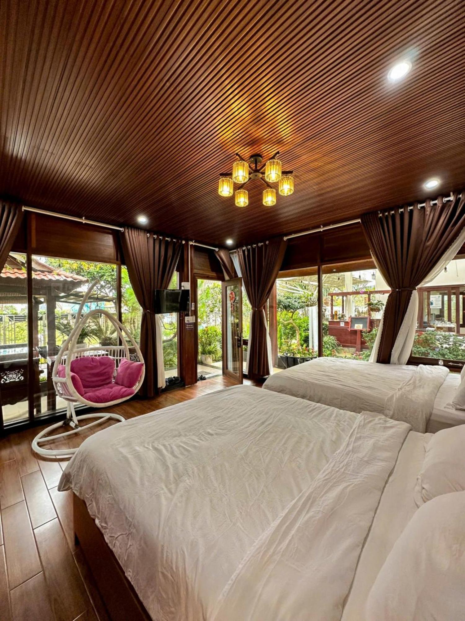Vuon Tra Homestay Mang Den Kon Von Kla Exterior foto